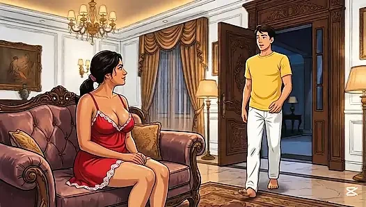 Attractive Couple Love Scene (AI Generated)