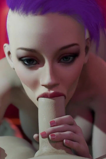 Neon Heat. Passionate Sex with Busty Hot Street Girl in the Neon Room