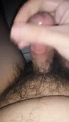 Jerking off my small cock and cum