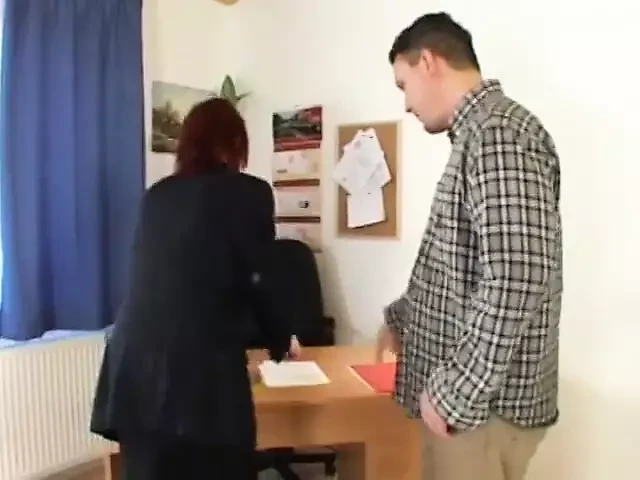 Busty mature secretary loves to take it from her boss on the desk
