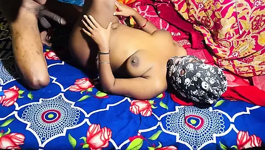 Untamed passion my hot desi wife with open hair in wild doggy style session