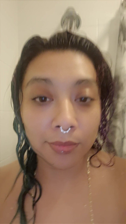 Old hag showering