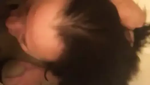 PAWGS sucking my cock in a public rest room
