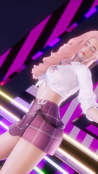 MMD NewJeans - ASAP - Seraphine Sexy Kpop Dance League of Legends Hentai Uncensored 4K 60FPS | Clip 2