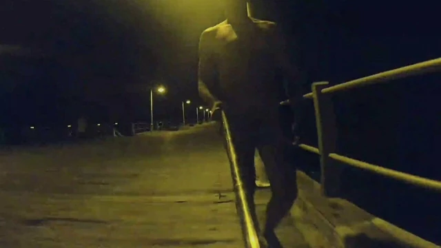 Coffs Harbour Jetty Run NAKED! Risky Public nudity