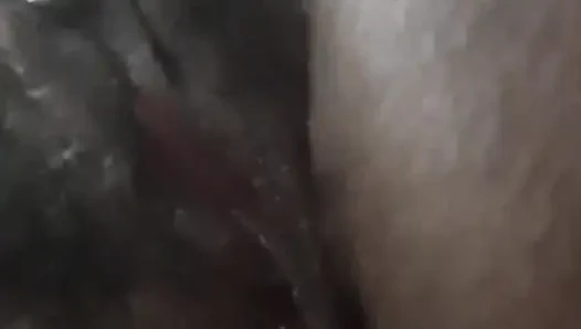 Yakın çekim siyah amımı beyaz didlo ile sikiyorum