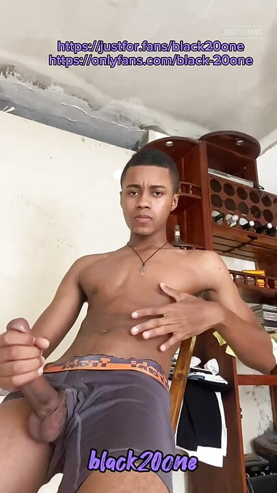 Here It Is Again Tony Blade, the Handsome Boy with the Big Black Cock Showing You His Cum