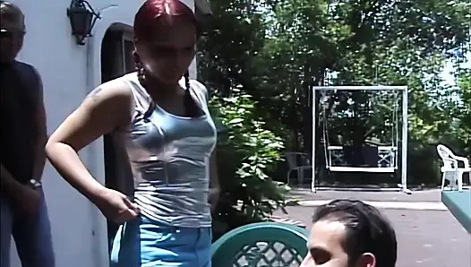 Birçok sert yarak aynı amına boşalmak istiyor