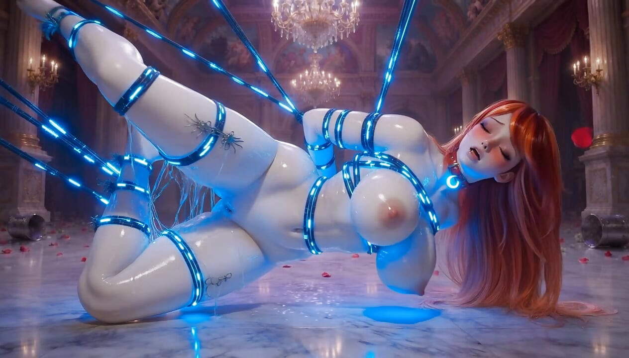 3D хентай наездница кукла - смарт-управление веревками и поплавок Ahegao