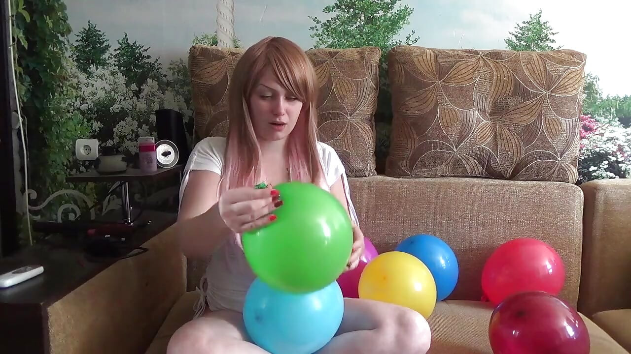 I Am Blowing 10 Different Color Balloons!