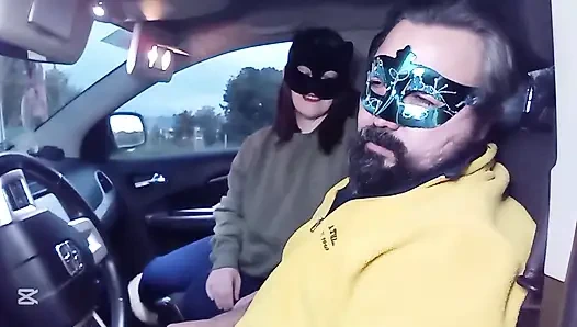 Arabada yüze tokat atma