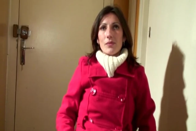 A slim French woman gets double penetrated by two hard cocks