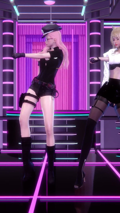 MMD Fifth Harmony - Worth It Ahri Seraphine Seksi Sıcak Dans 4K | Bölüm 1