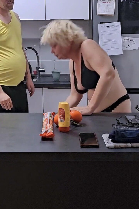 I Wanted to Make Myself Something to Eat and Ended up with a Cock in My Pussy.
