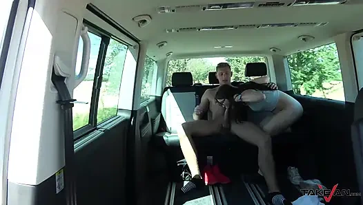 Wendy enjoys with legs spread and a hard shaft in her cunt