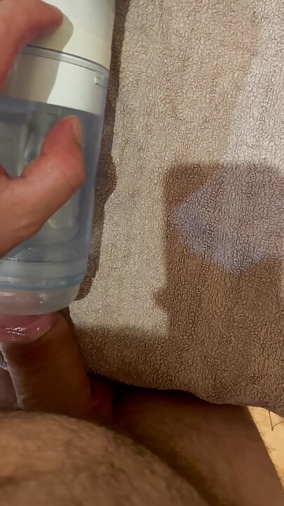 Male masturbating