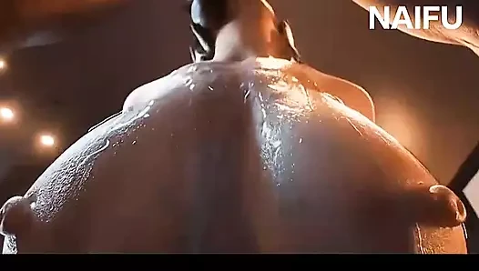 Big booty girl got fucked by a dick very hard on pussy