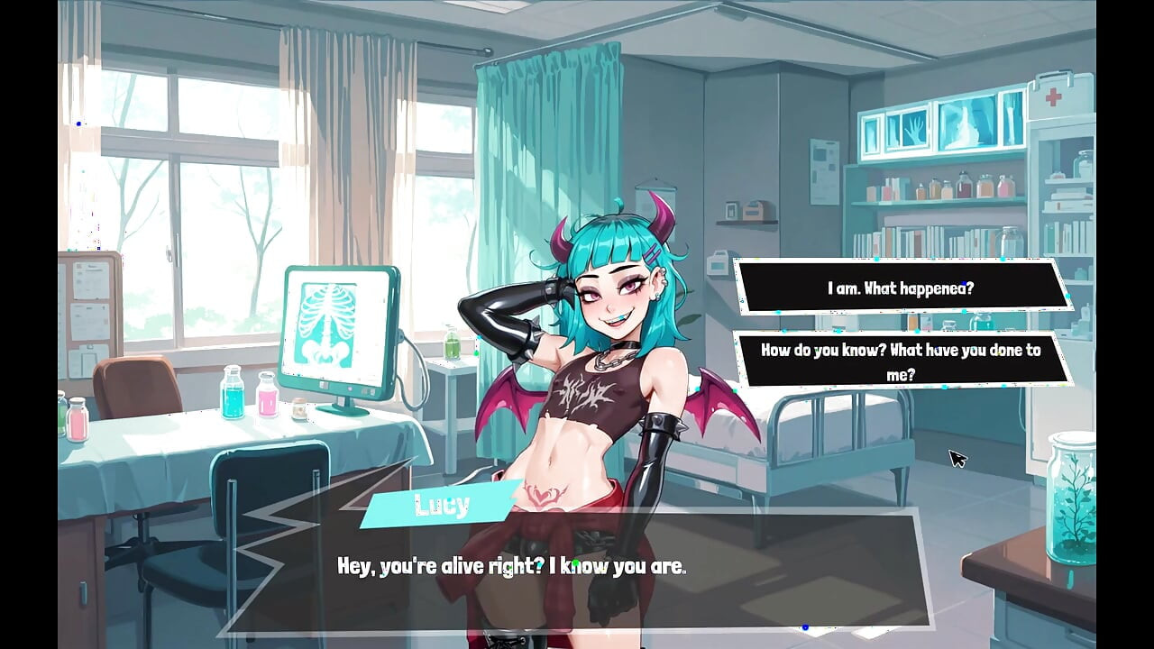 Femboy Futa House Futanari Hentai Game Ep.3 fanget romkameratene mine anal knulle på badet!