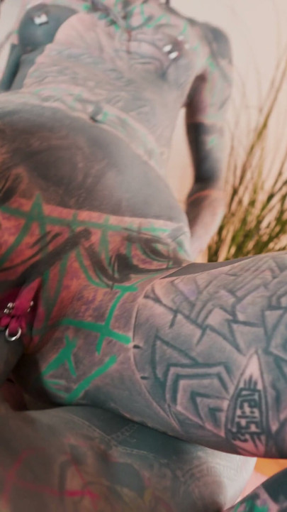 Tattooed Model’s Solo Show Turns Into Raw Interruption Creampie Fuck | Clip 2