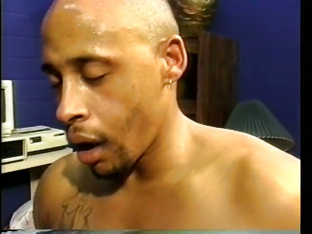 Skinny black secretary with natural tits gets punished in the office