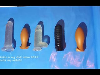 My dildos 2021, five new dildos for my hungry asshole