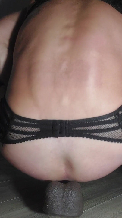 An anal tunnel of big dildos in my slutty ass prolapsed | Clip 1