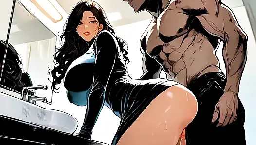 Heiße latina-MILF im cosplay auf dem Convention von otaku Fan gefickt - unzensiertes Hentai