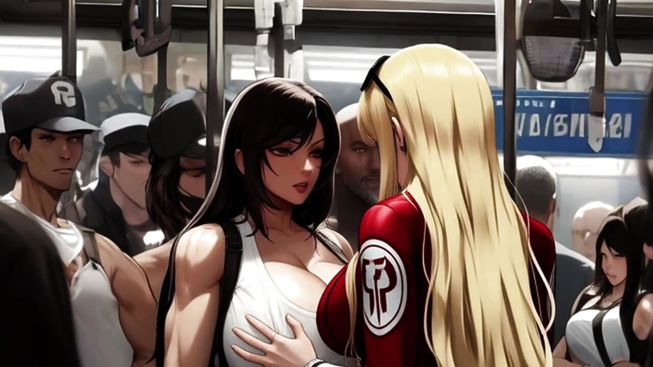 Tifa's Incredible Tits Get Noticed On The Midgar Train