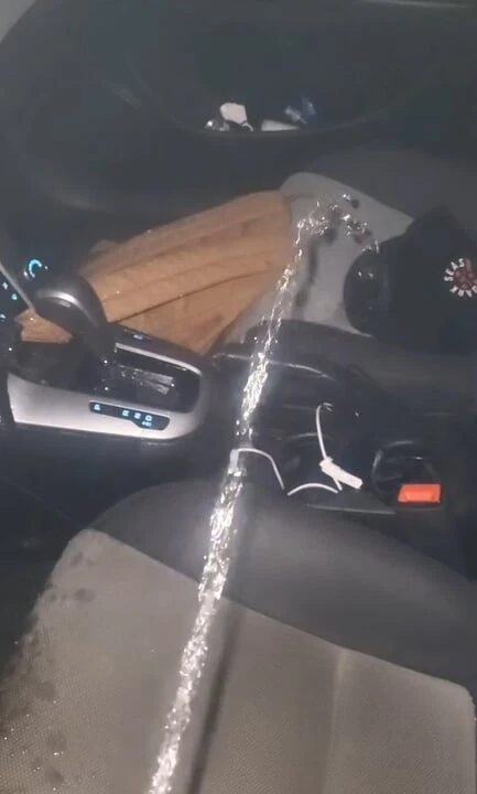 Pissing in Strangers CAR at Night