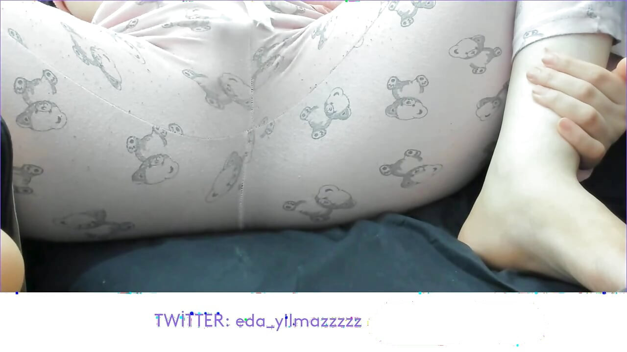 PAJAMA MASTURBATE- RUBBING PUSSY WITH PAJAMA
