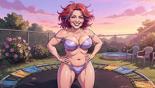 Melompat di Trampoline