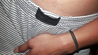 Teen boy close up his body