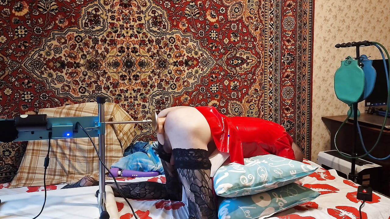 Sasha Earth Crossdresser homemade amateur anal Fucking Machine