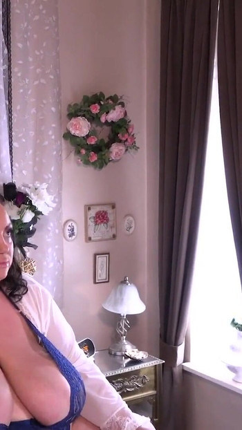 Spectacular moment from "AuntJudysXXX - Busty BBW Stepmom JJ Jewel Gets Caught Masturbating by Her Stepson"
