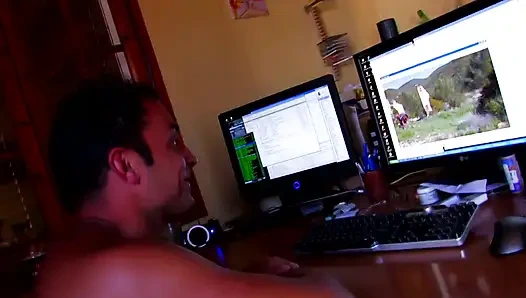 Sexy big boobs blonde double penetrated threesome ass fucking