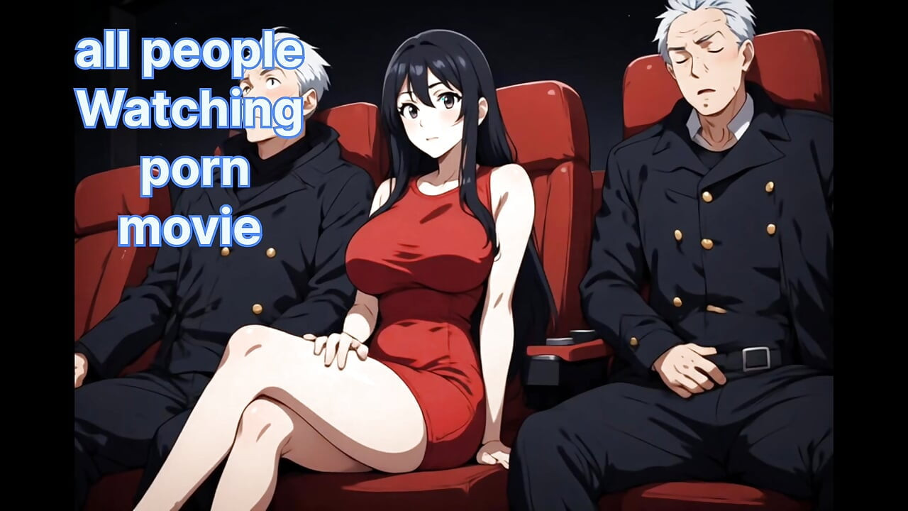 The three of them at a public movie theater.