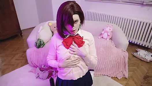 Dandadan Momo Ayase hayalet yarakla sikiliyor