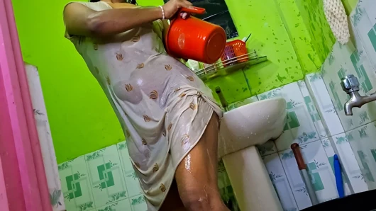 stepsister's shower surprise turns hot, stepbrother records it and fucks her viral xvideo