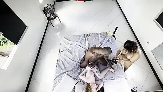 TWO LESBIAN GIRLS SUCK AND FUCK EACH OTHER IN FRONT OF ME I FUCK THEM BOTH