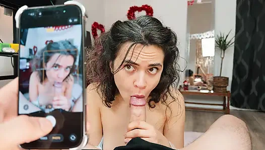 Stepsis Photoshoot Turned Into Blowjob!