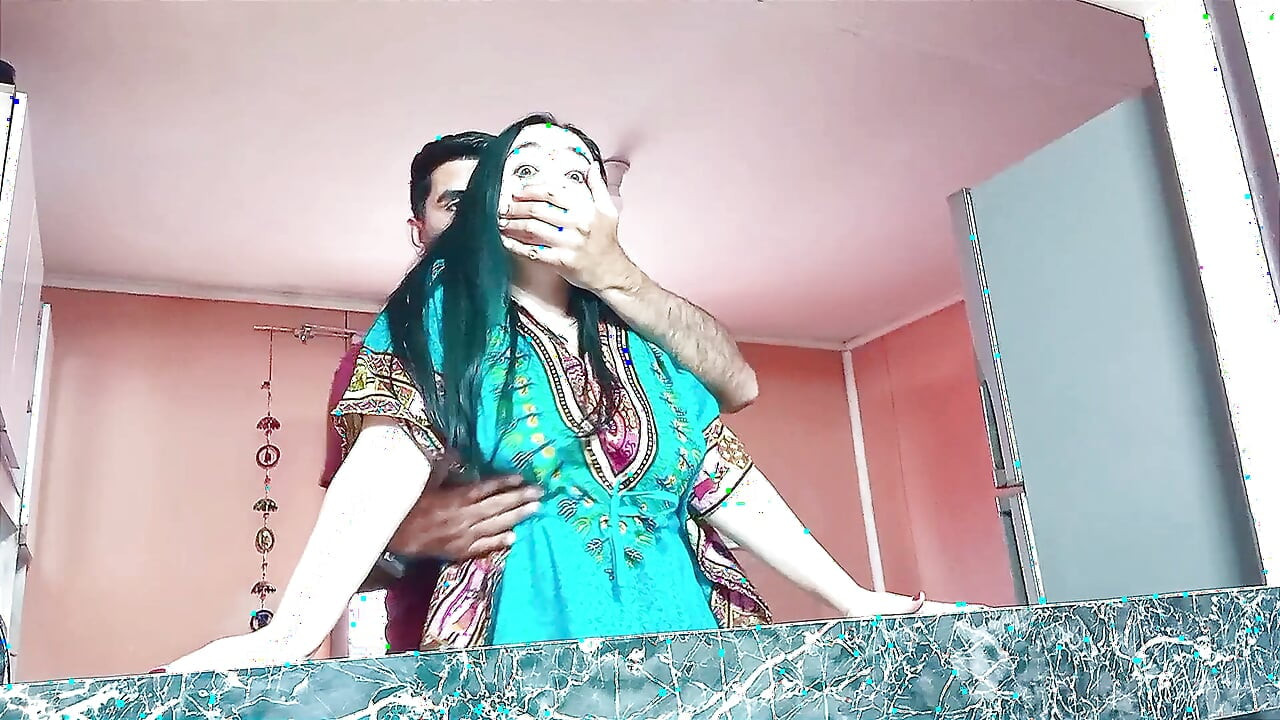 Sex in the kitchen with my horny Indian stepmom.