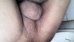 Jerking off and fingering my ass