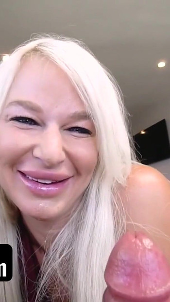 Thrilling moment from "Blonde Big Ass Big Tits MILF Stepmom London River Has Sex With Stepson As An Apology - PervMom"