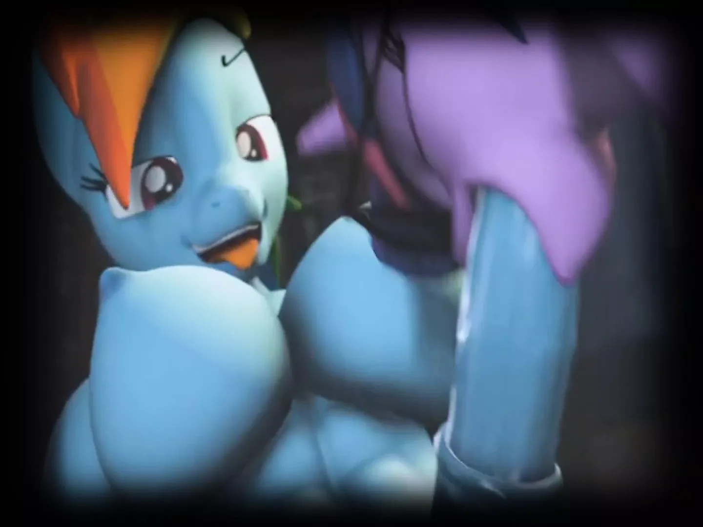 Mlp futa sfm pmv - dubbele regenboogstreep