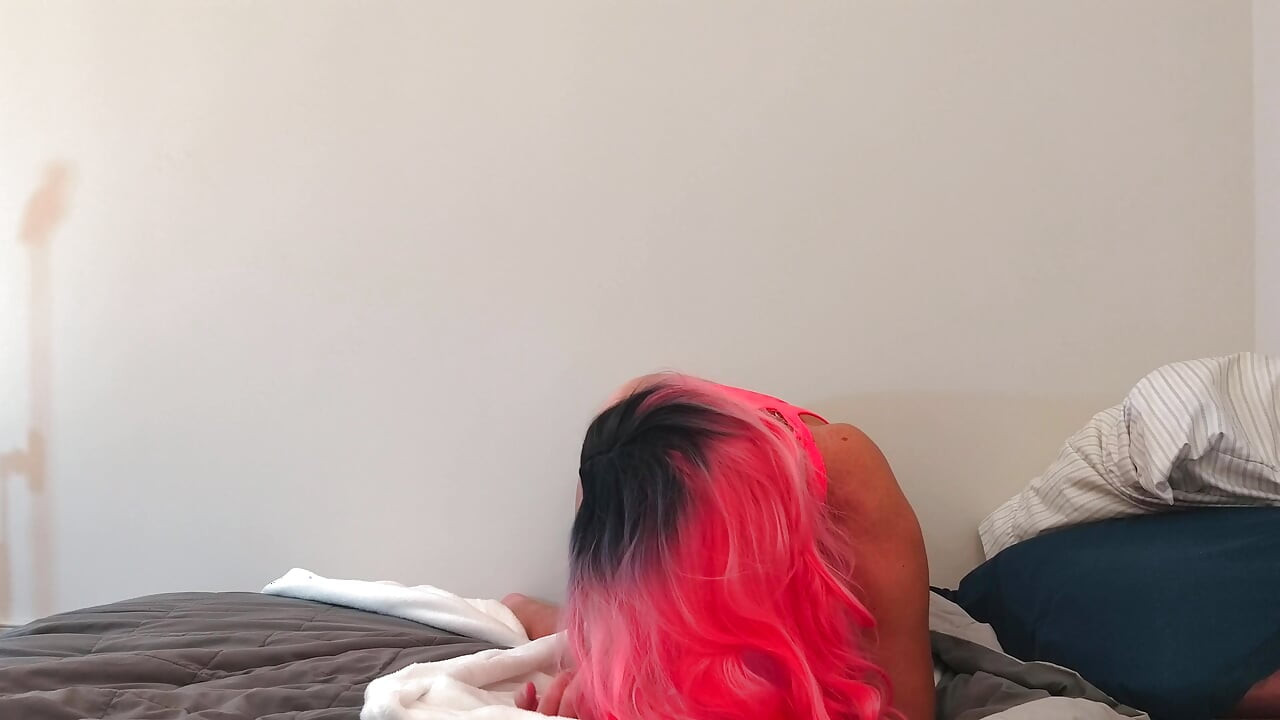 Supremely Hot Trans Dildo Fucked and Jerking