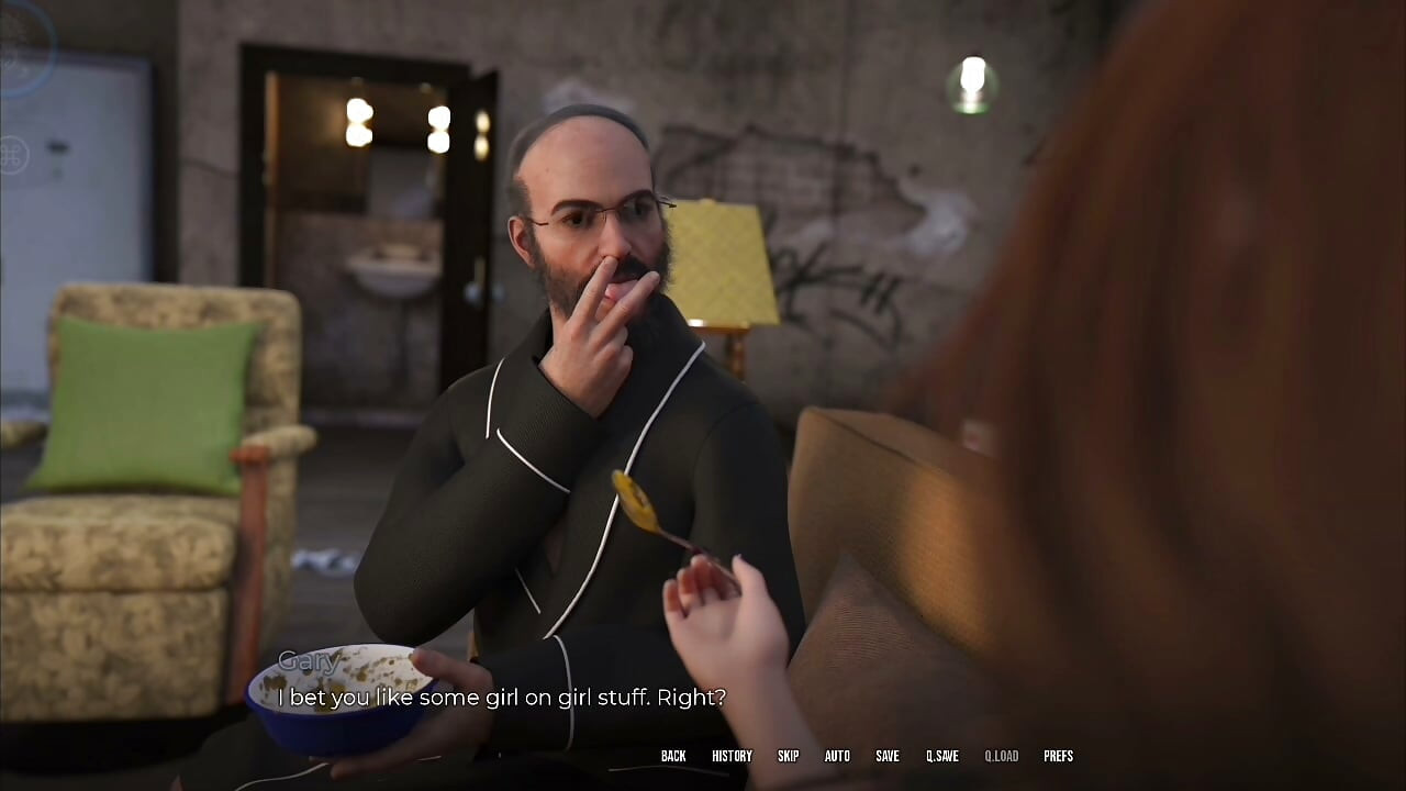 In Security- Luna Cleans Old Pervert Gary’s Apartment