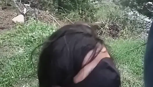 Part 2 - Desi outdoor sex with a stranger girl in the jungle.
