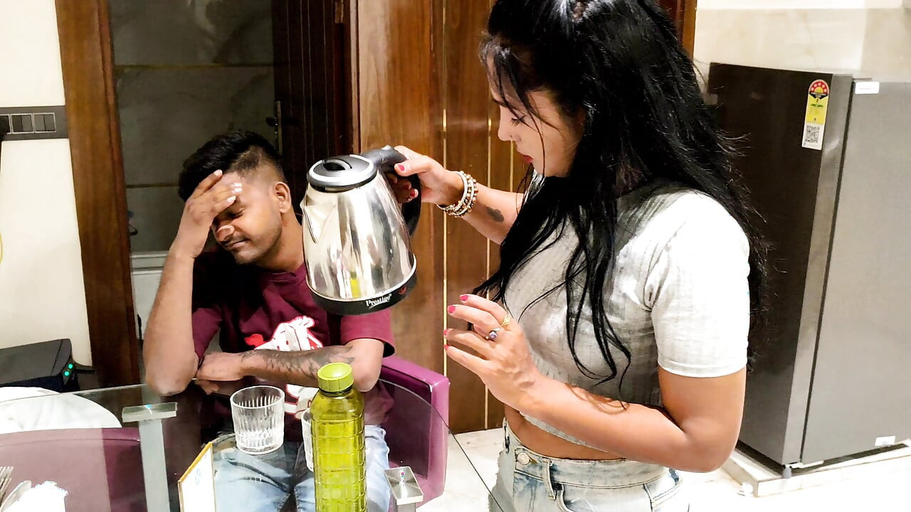 Indian Desi beautiful Stepsister fuck sex with her Stepbrother, Hindi Audio Video