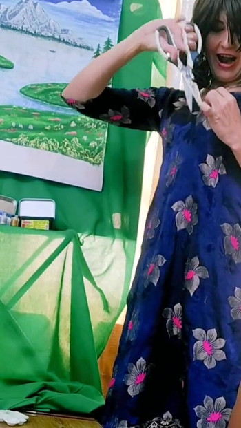 Iconic moment from "Skinny Bitch Tearing Her Clothes"