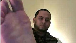 Straight guys feet on webcam #488